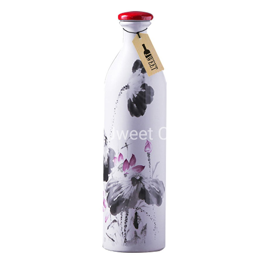 Wholesale Olive Oil Packaging Bottle Ceramic Olive Oil Bottle