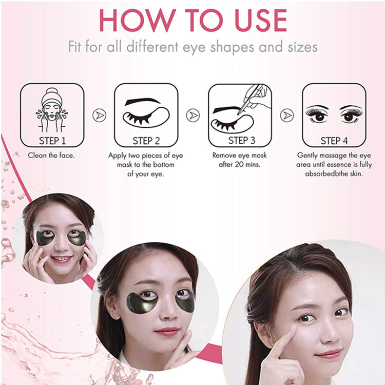 Korean Black Pearl Gold Collagen Anti Wrinkle Dark Circles Under Eye Mask