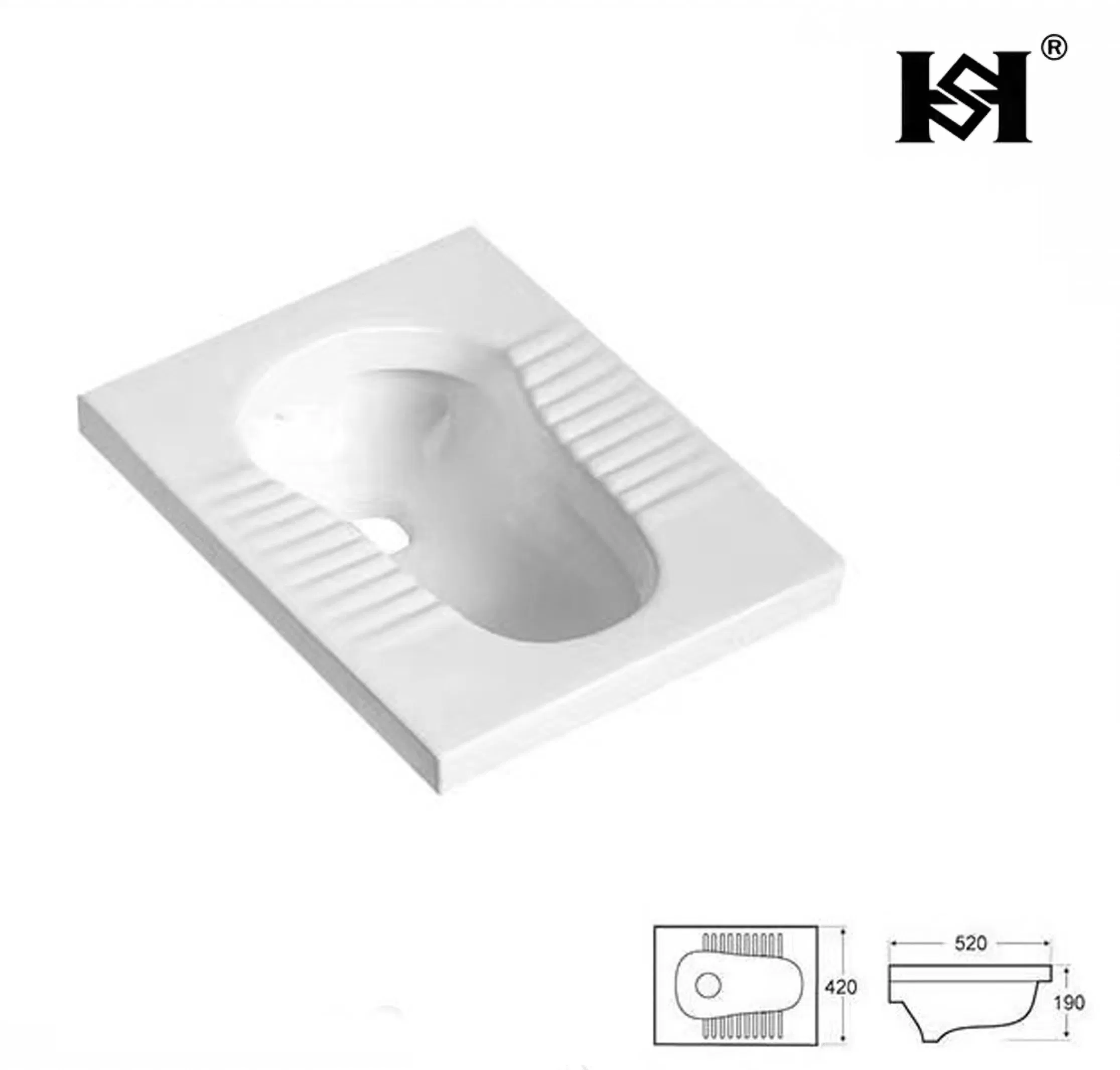 Sanitary Ware Bathroom Ceramics Wc Squating Pan Wholesale Chinese