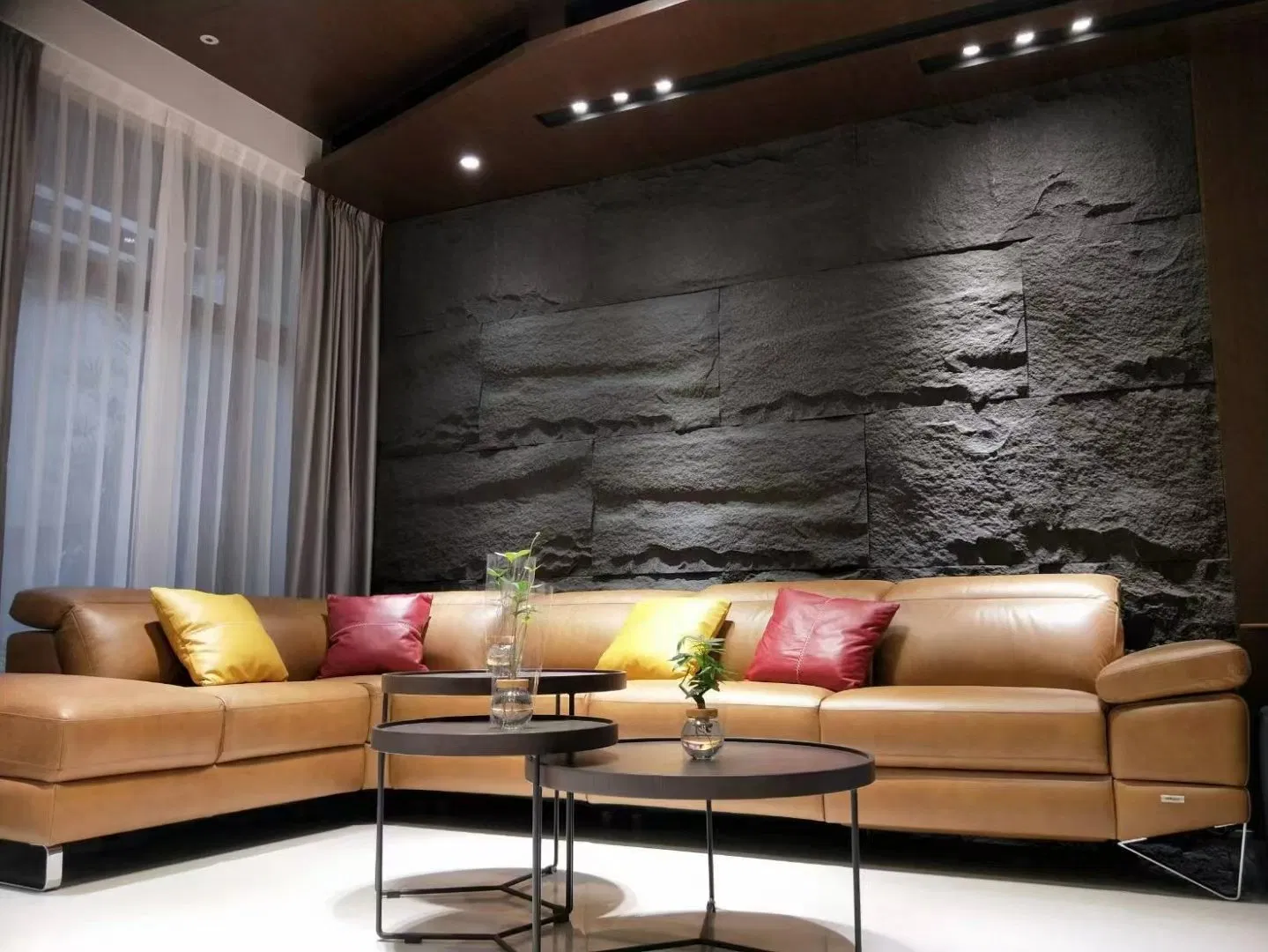 Lightweight PU Stone Panel Wall Artificial Polyurethane PU Faux Stone