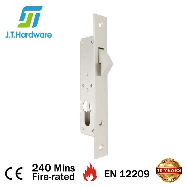 Wholesale Euro Stainless Steel 304 Sliding Door Narrow Stile Hook Lock Mortise Commercial Mechanical Codekeyless Metal Security Cylinder Entry Gate Door Lock