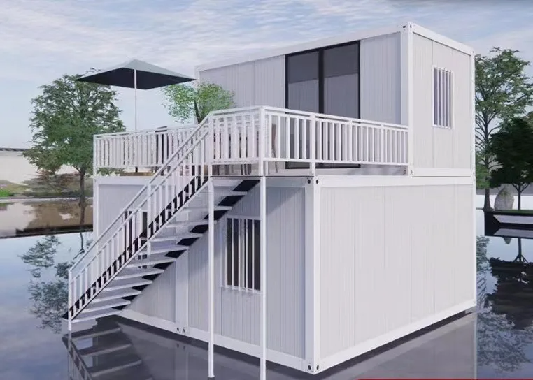 High Quality Transportable Prefab House Mobile Home Caravan Portable Houses 2 Bedrooms Container Home