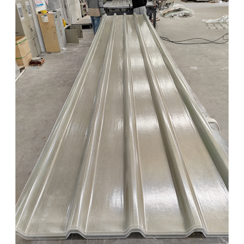 Clear Fibreglass Ceiling Corrugated GRP Fiberglass FRP Roof Tiles