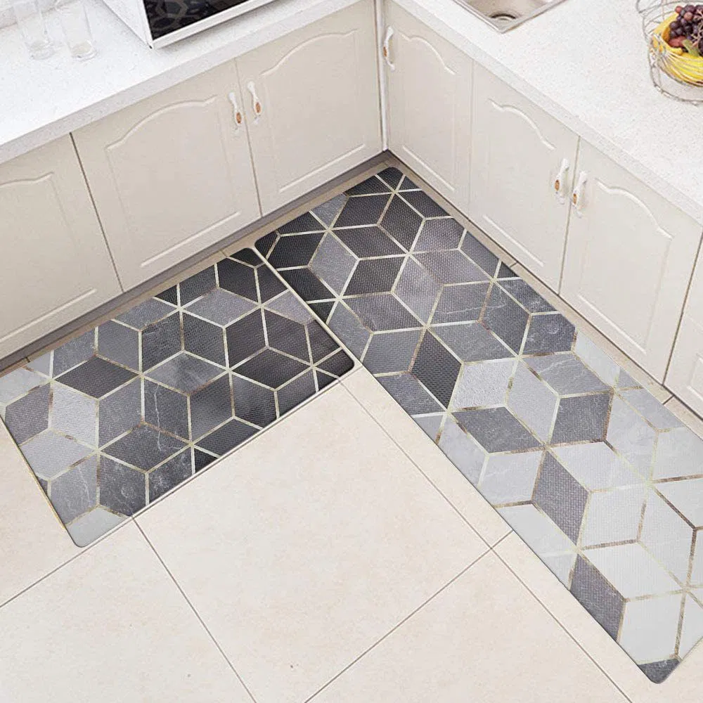 Non-Slip Washable Kitchen Rugs Home Super Absorbent Laundry Room Kitchen Floor Carpets