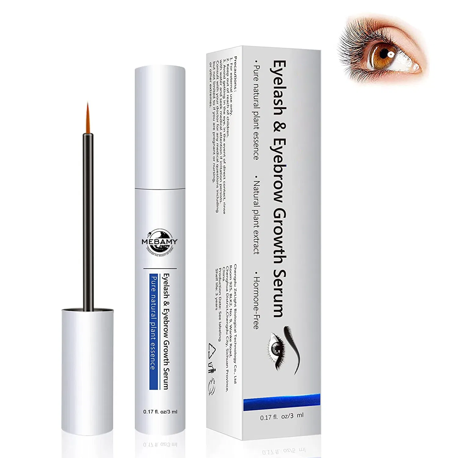 OEM Customized Self -Owned Brand Wholesale Natural Eyelashes Growth Serum