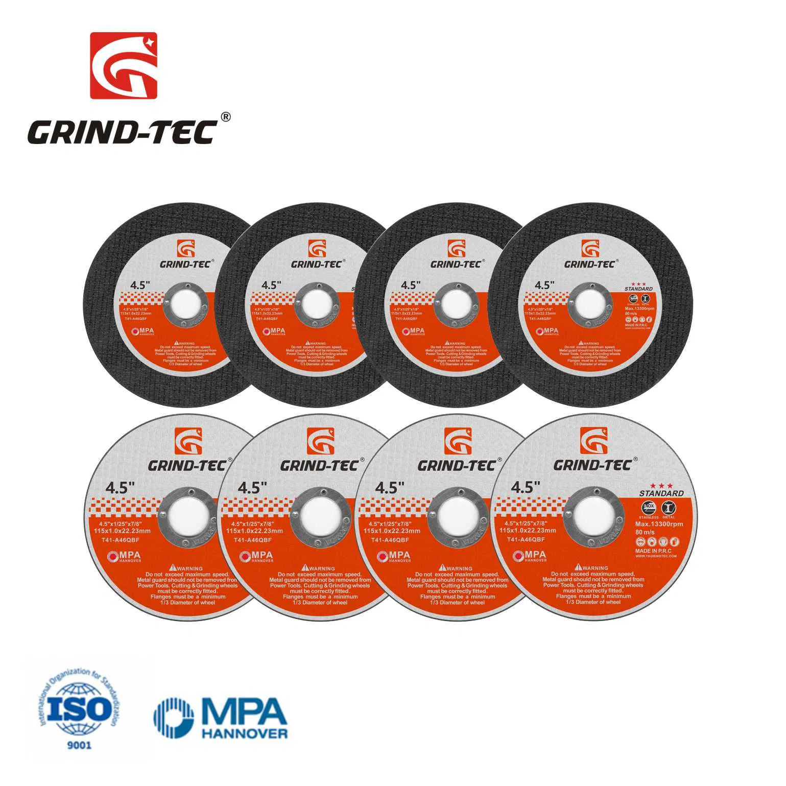 Sharp Fast Metal Cutting Wheel 4.5" 115X1X22 Angle Grinder Cut off Wheels