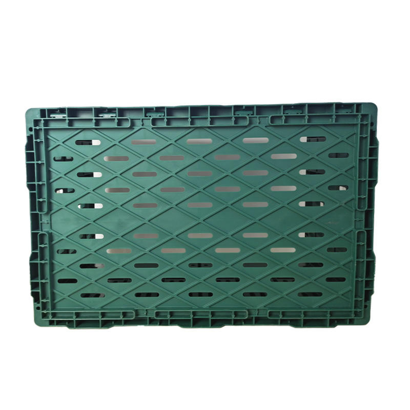 A77 Foldable Recyclable Plastic Moving Crate Logistic Storage and Supermarket Fruit and Vegetable Storage