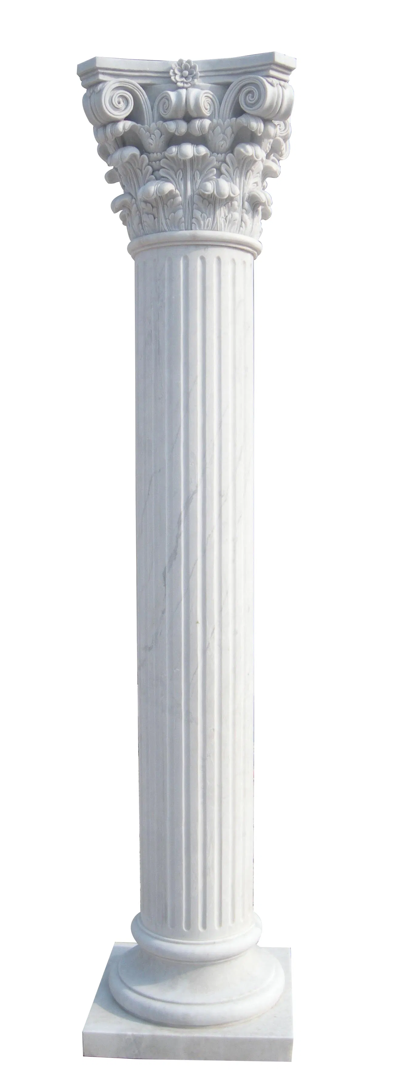 Luxury Interior Stone Marble Pillar Symbolized Roman Column for Villa Bluidling