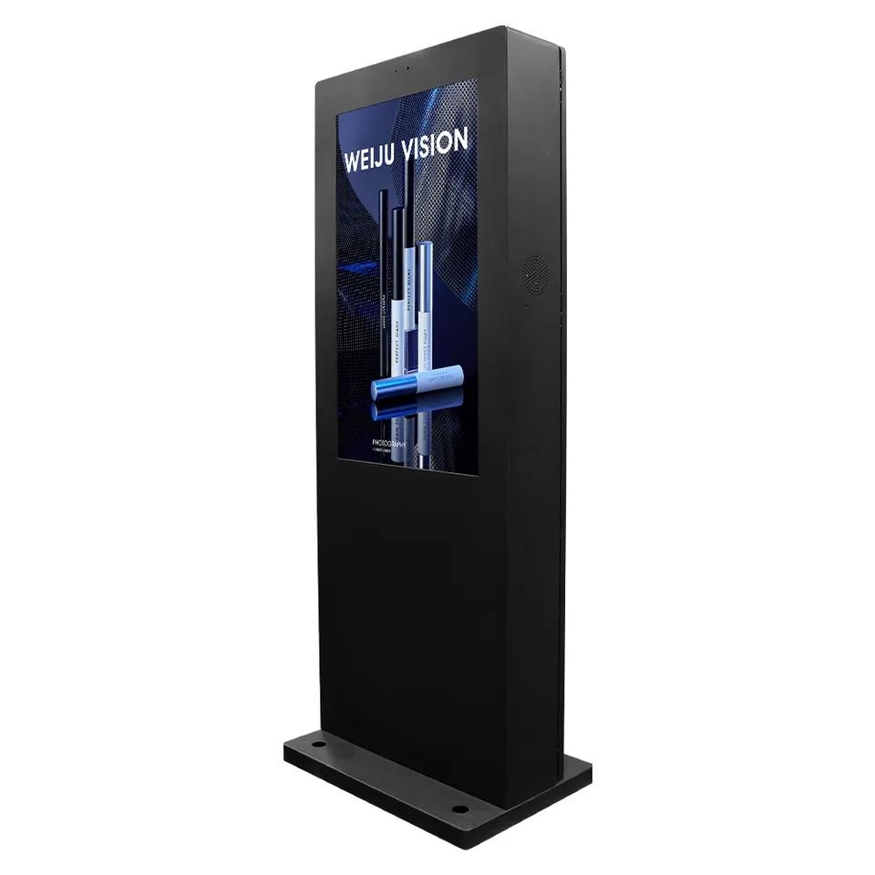 High Brightness Anti-Theft 50 Inch Touch Screen Freestanding LCD Kiosk Monitor Outdoor Digital Signage Price