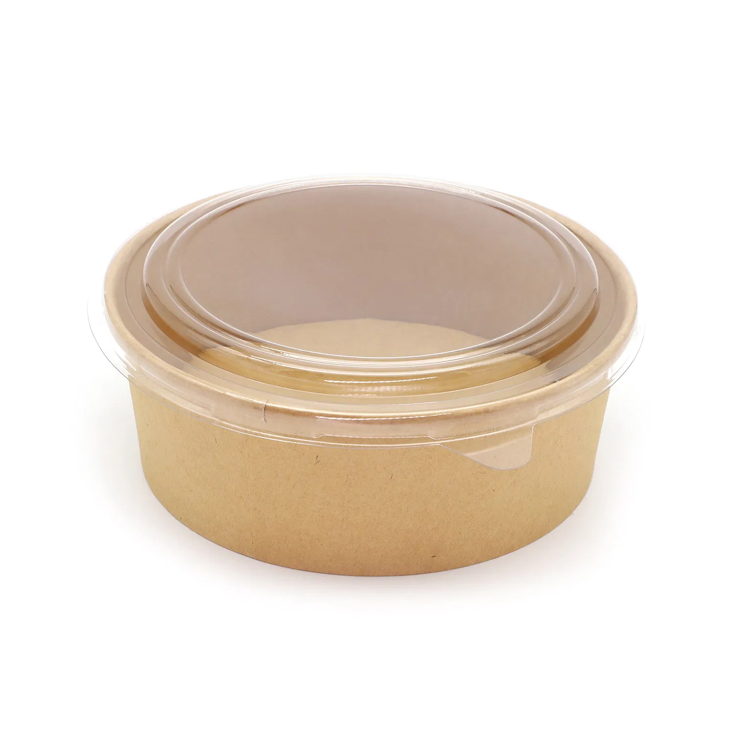 Biodegradable Disposable Bamboo Pulp Paper Salad Bowl with Lid