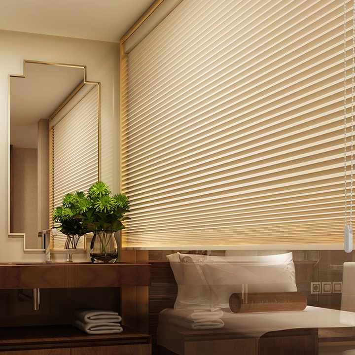 Pleated Shades Bead Chain Manual Pleated Blinds Fabric Window Shades Blinds