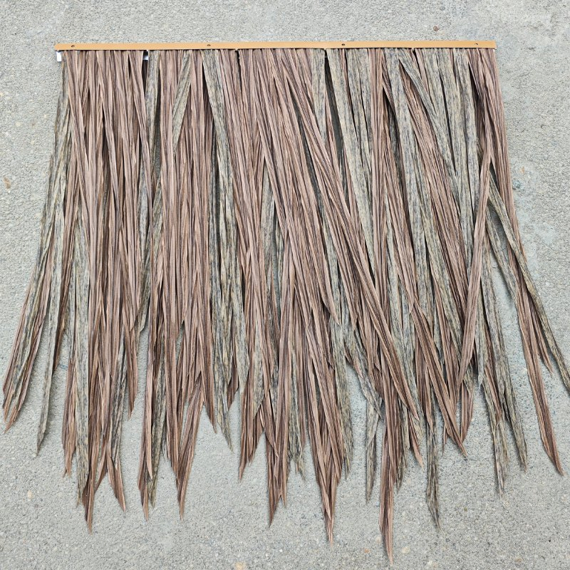 Synthetic Palm Leaf Thatch Sheets for Resort Style Outdoor Roof