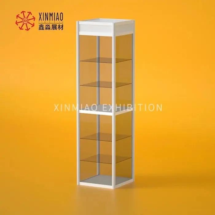China Supplier Gold Supplier Aluminum White Modern Nordic Glass Display Cabinet