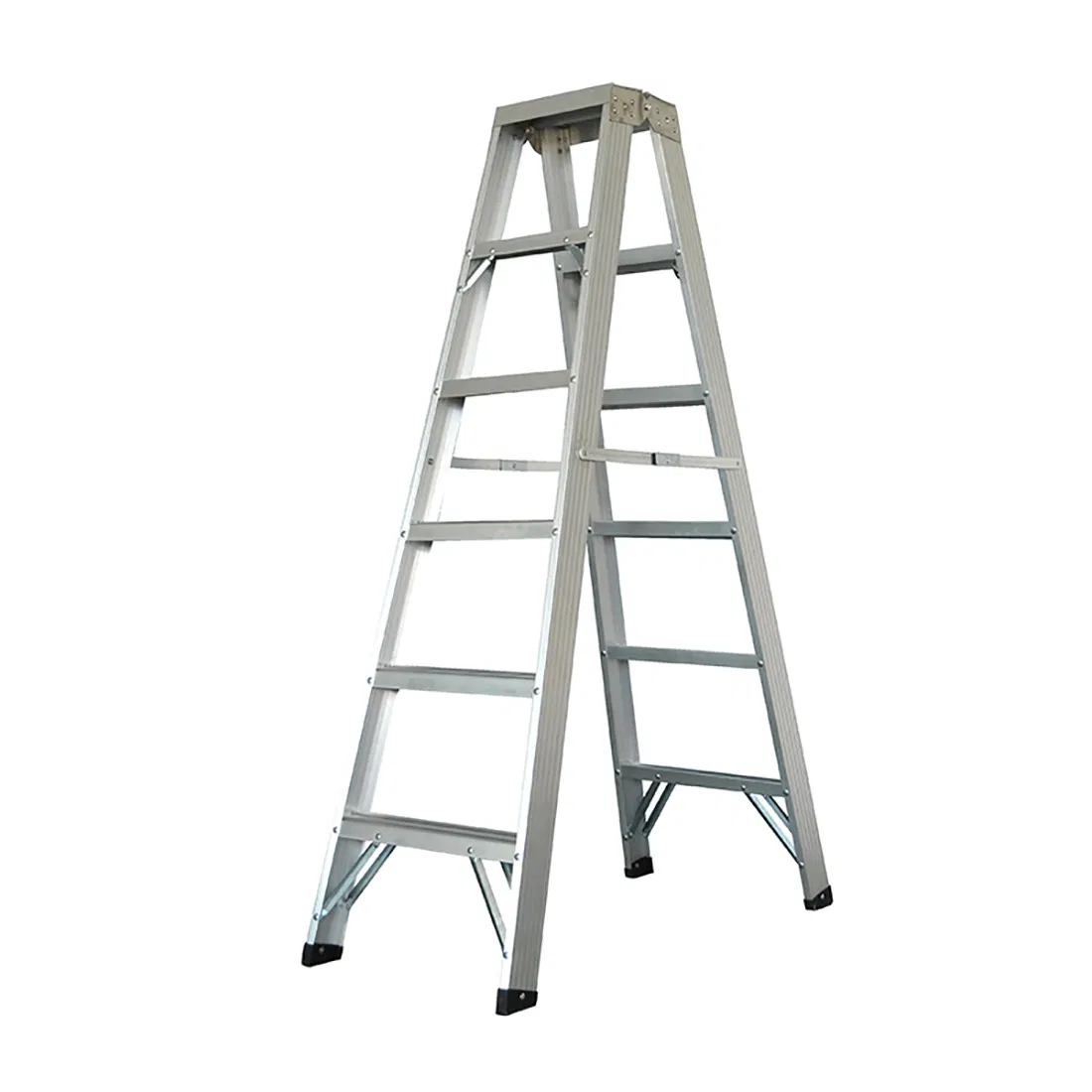 4 Steps Aluminum One Sided Step Ladder with Plastic Tray with 150kg Loading Capacity