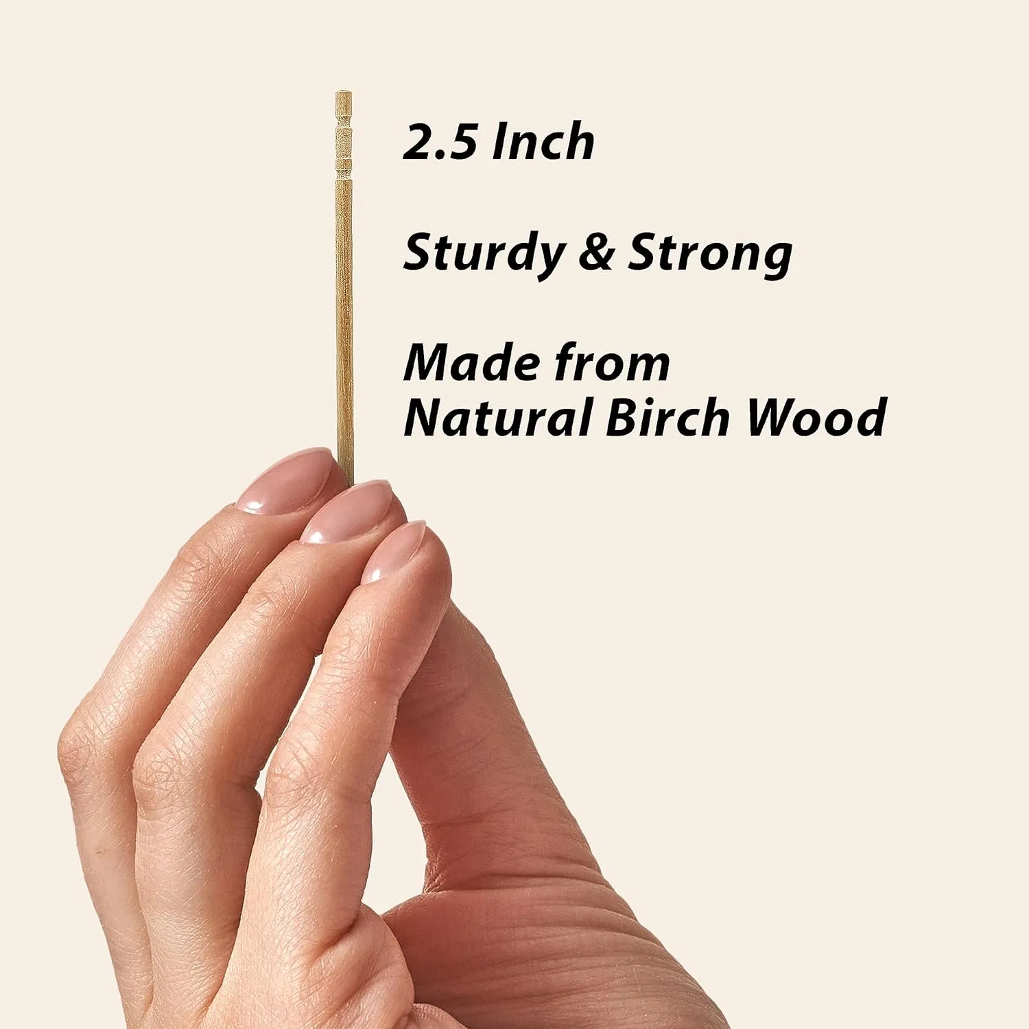 Double-Pointed Wooden Toothpicks That Meet The Needs of Appetizers, Olives, Barbecues, Fruits, Cocktails and Assist in Teeth Cleaning