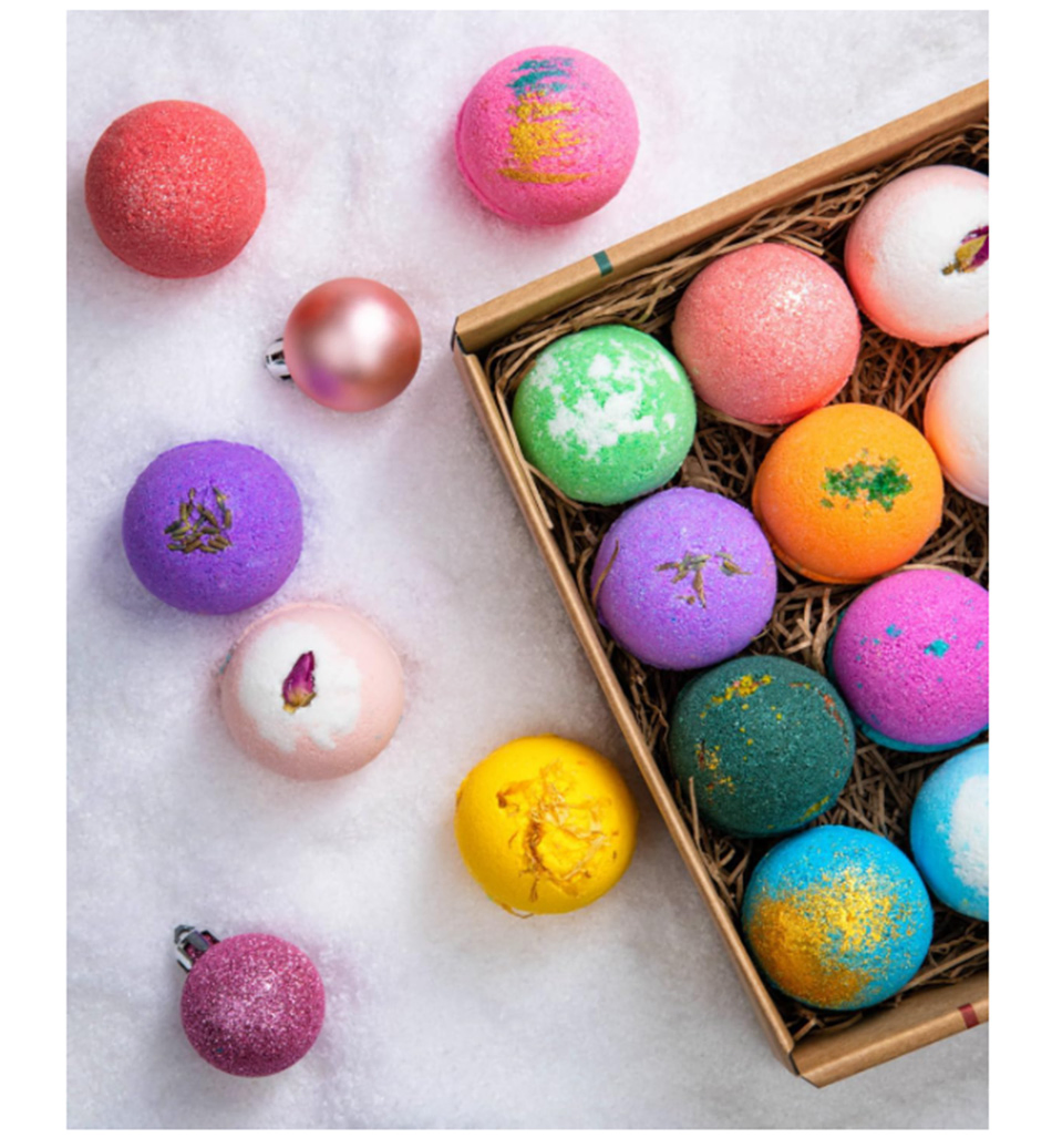 12PCS Moisturizing Shea Butter & Essential Oil Infused Shower Lush Bath Bombs Set