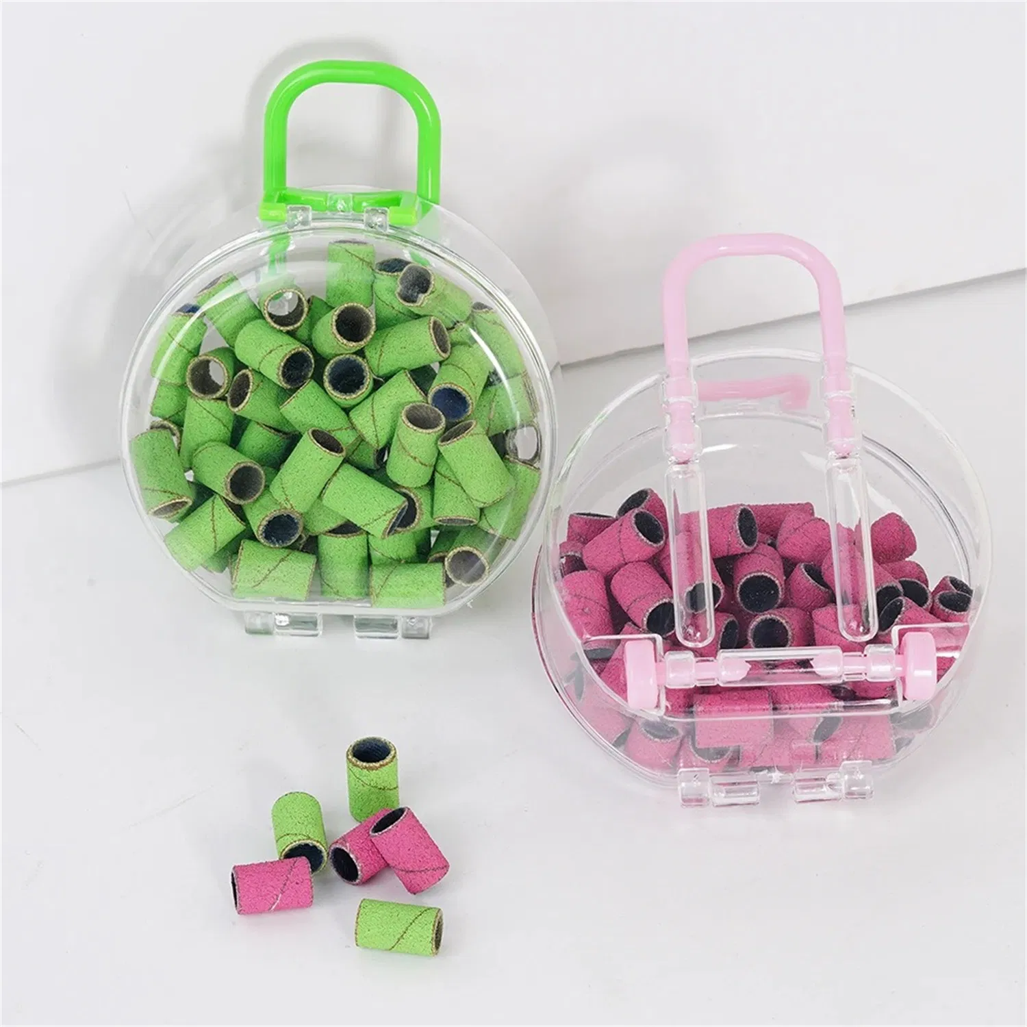 Professional Foot Care Manicure Pedicure Set 80 PCS Box C M F Grit Box Nail Mandrel for Gel