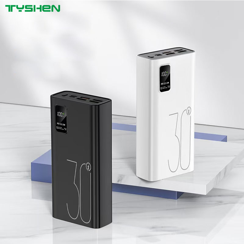 30000 mAh Large Power Bank Charger Big Capacity Support 5 Devices