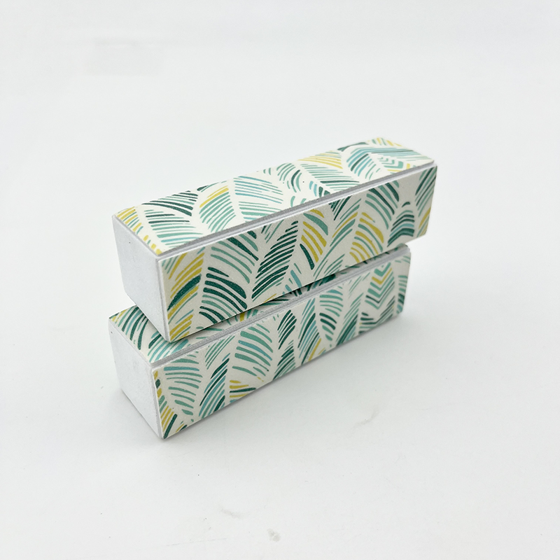 Customized Fashion Printing 4 Sides Nail Buffer Sanding Block 4 Way EVA Nail Files