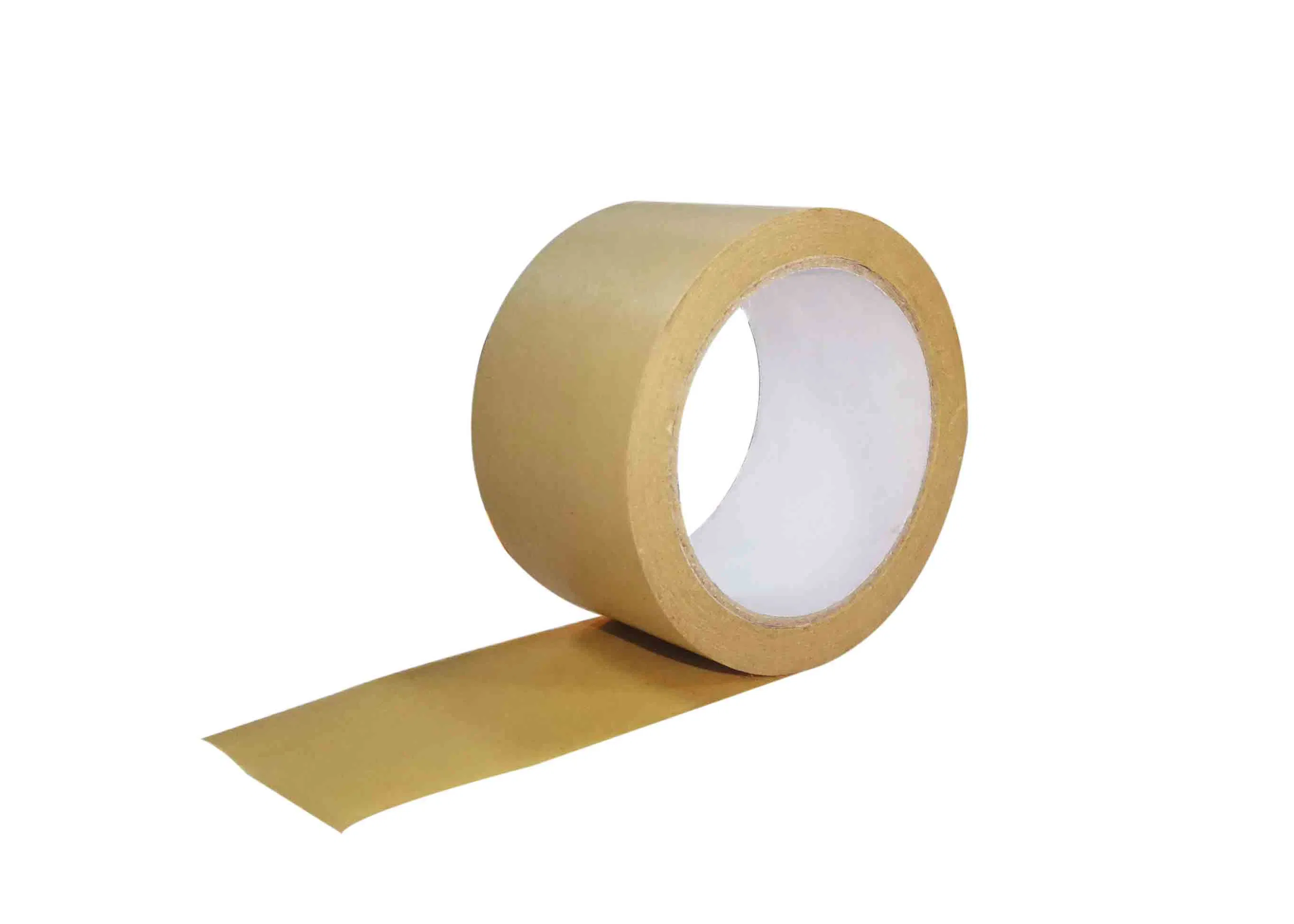 Custom Self Adhesive Brown Kraft Gummed Paper Sealing Tape
