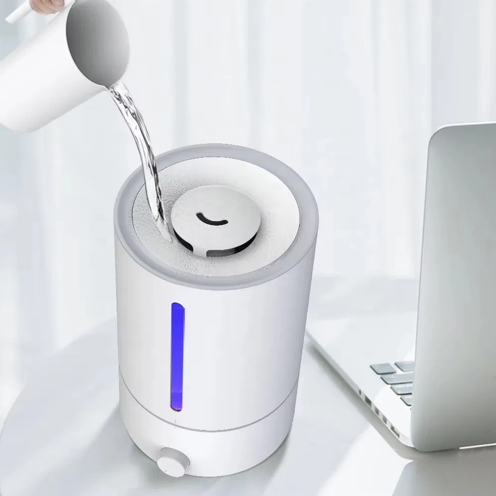 Portable 5L Aroma Diffuser Humidifier Mechanical Control Tabletop Cool Mist Ultrasonic Air Humidifier for Calm and Relaxation