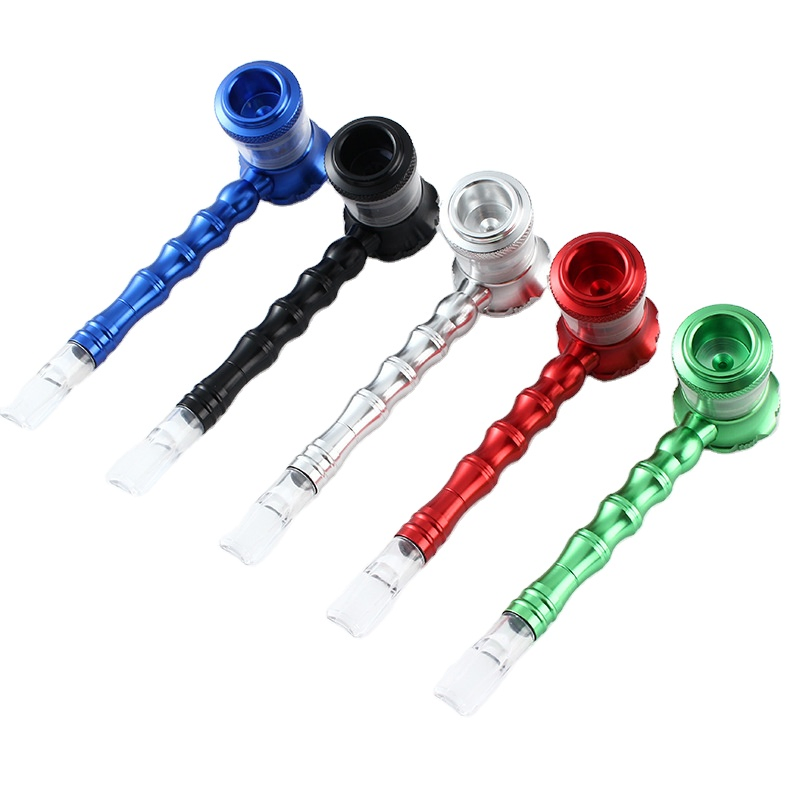 Smoke Pipe Mini Metal Tobacco Cigarette Filter Dry Herb Hand Smoking Pipe