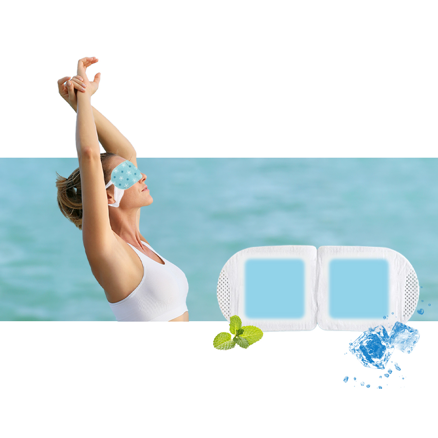 2025 New Arrival Disposable Mint Hydrogel Self Cooling Eye Mask