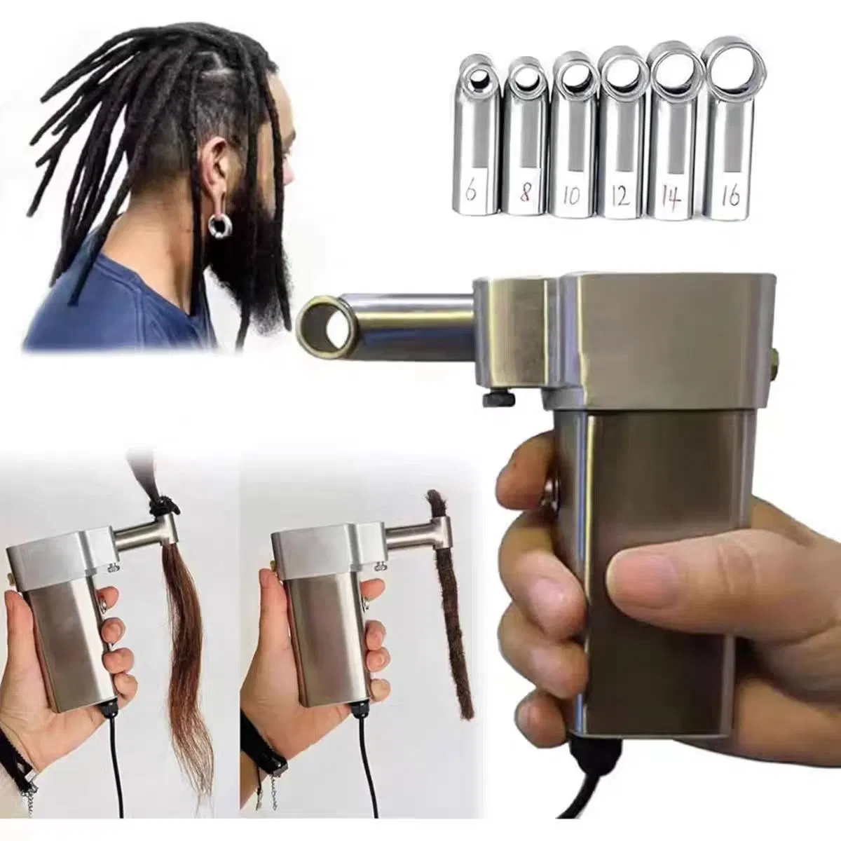 Hair Extension Tools Dreadlock Machine Portable Natural Hair Making Machine for Dreadlock