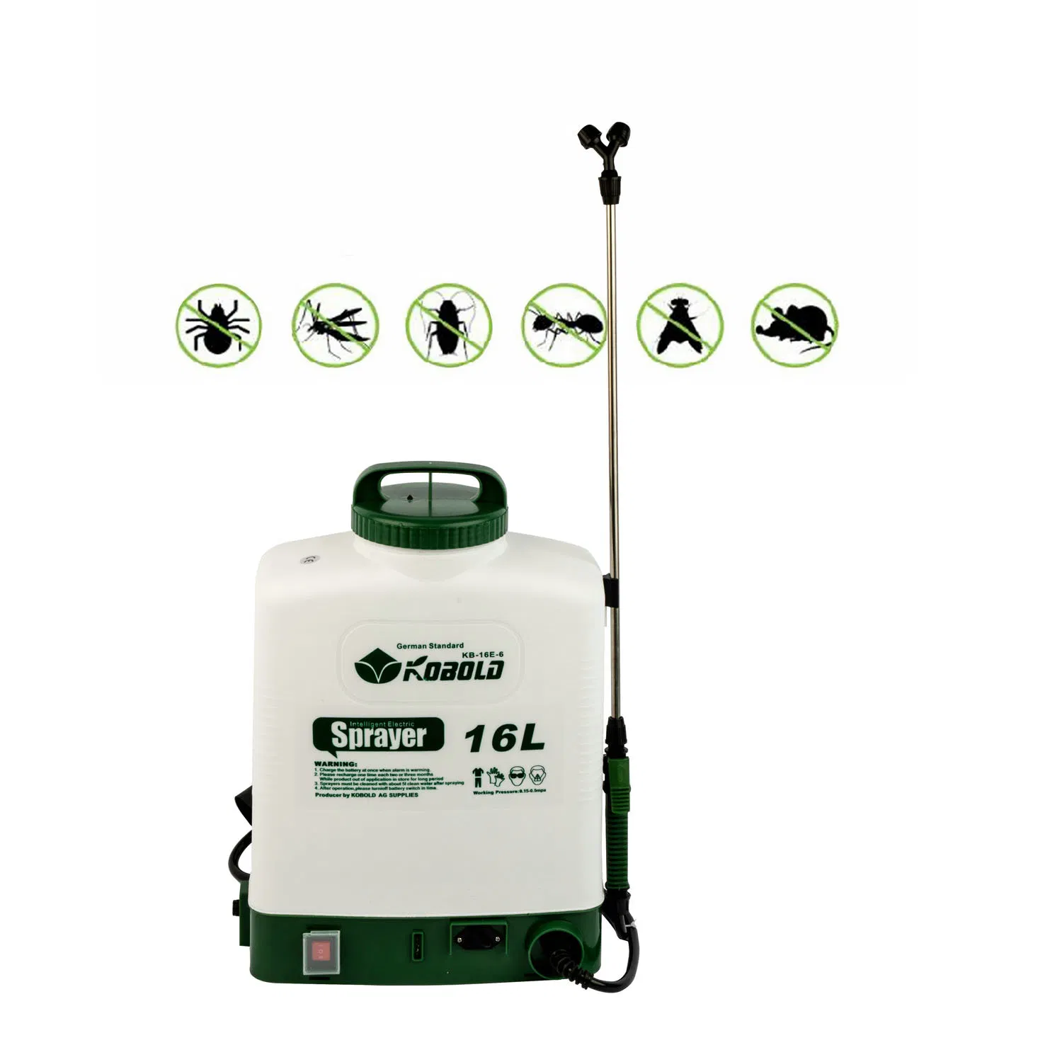 16L Chemical Pesticide Liquid Rechargeable Agriculture Knapsack Electric Power Sprayer