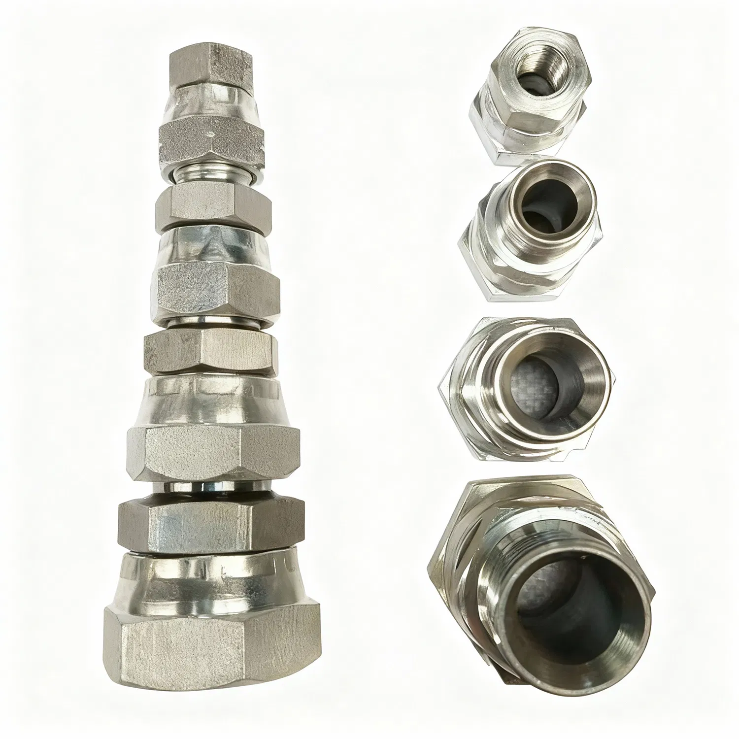 Versatile Hydraulic Hose and Pipe Fittings for Excavator Use