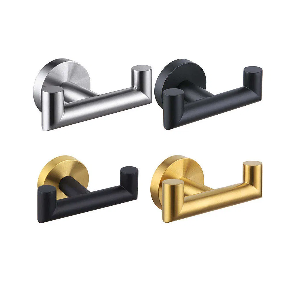 Stainless Steel Hanger Robe Key Hook for Bathroom Kitchen Wall Mounted