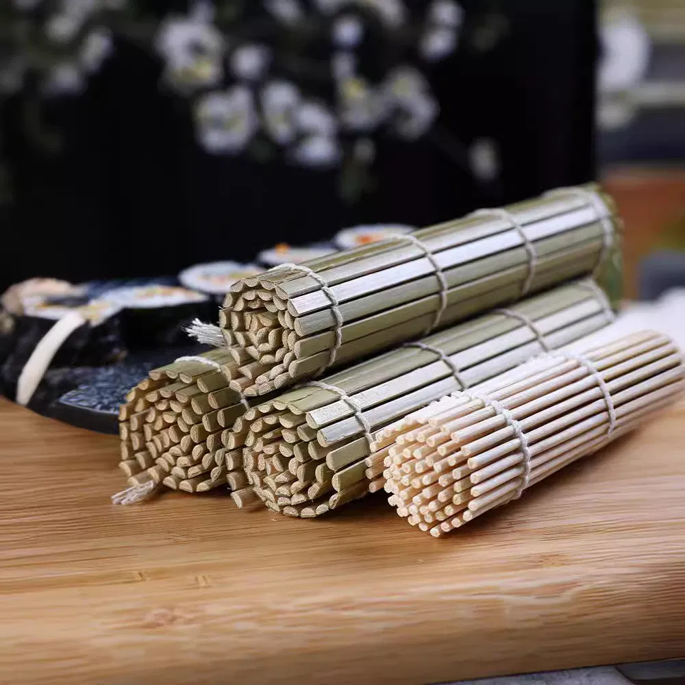 2025 Popular Sale Natural Color for Kitchen Shop Bamboo Sushi Tools Rolling Mat