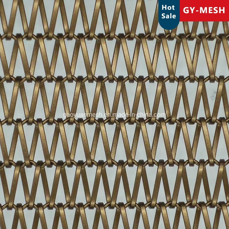 Spiral Wire Stainless Steel Chain Link Converyor Belt Mesh for Architectural Decorative Mesh