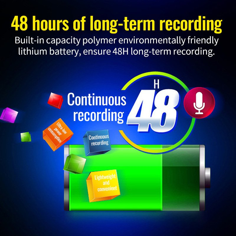 Цифровой диктофон с шумоподавлением и экраном