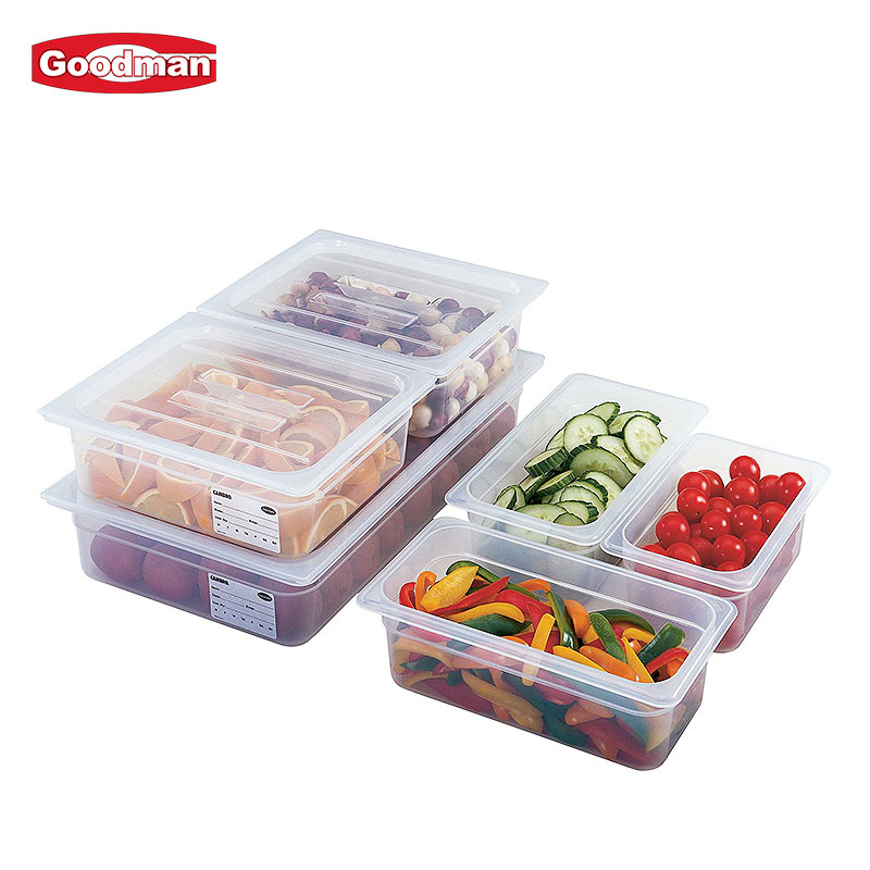 Catering Restaurant Cafe Hotel Kitchenware Clear Black Plastic Polycarbonate PC Gastronorm Container Food Pan Gn Pan