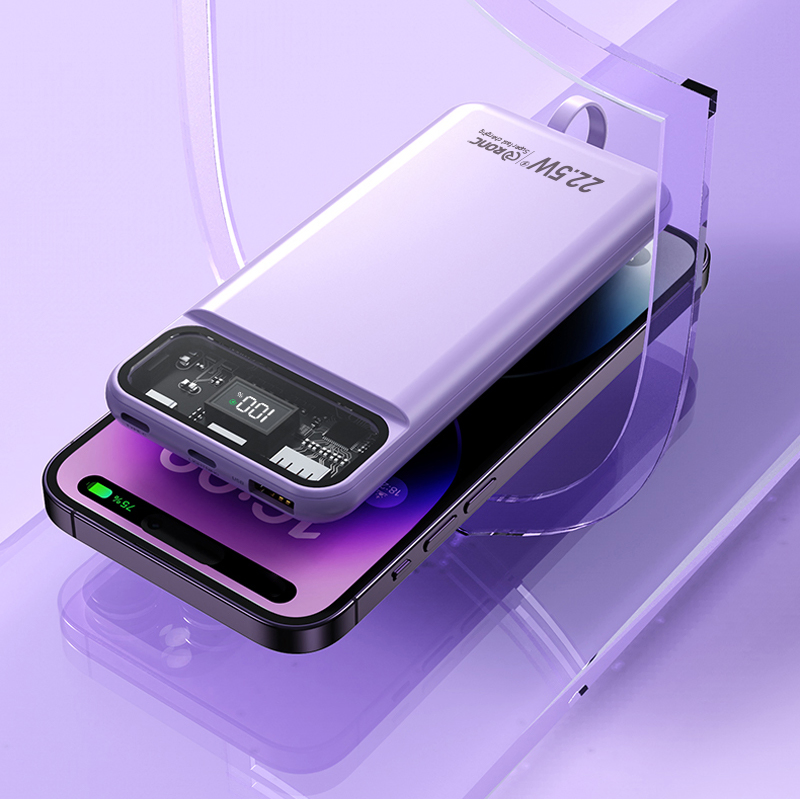 Portable Charger 10000mAh Ultra Slim USB C Power Bank 22.5W Pd Fast Charger