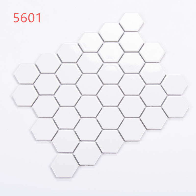 300X300 Black and White Color Mosaic Tile for Kitchen Room