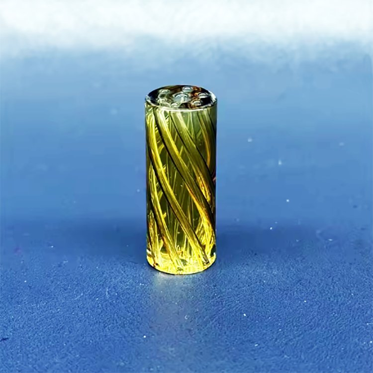 Custom Logo Holes Spiral Glass Filter Tips Glass Mouth Tips