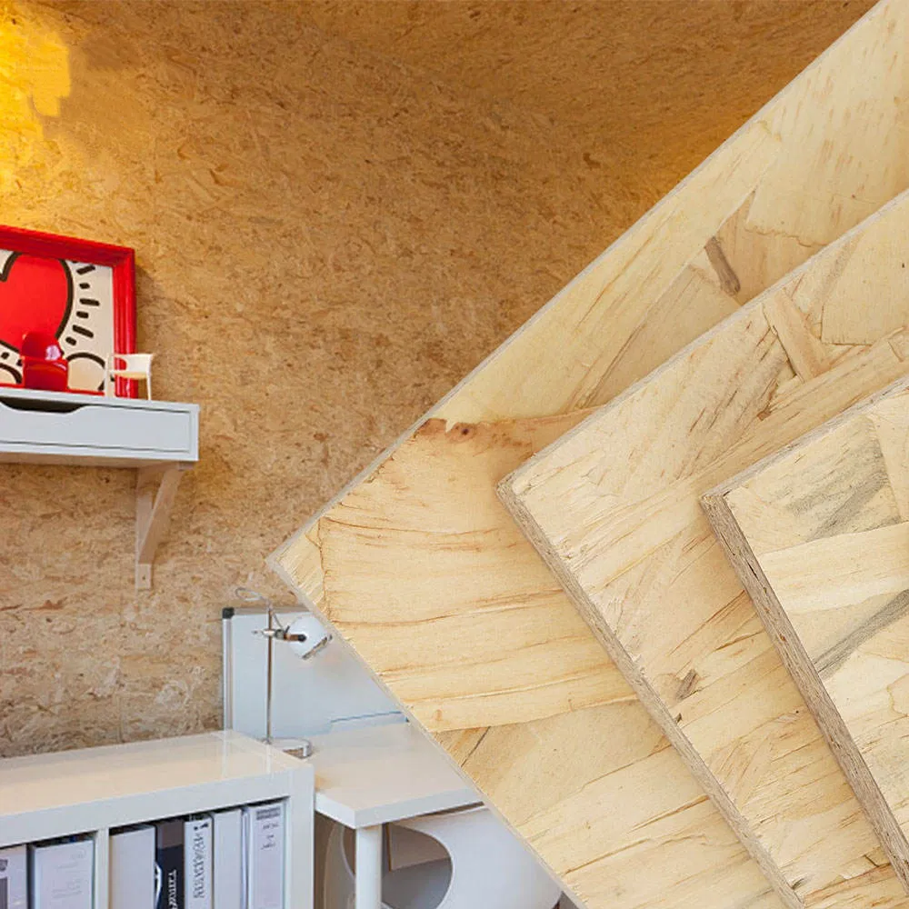 1220X2440mm Waterproof Cheap Price OSB Wood Panel Hardwood Plywood for Construction Roof