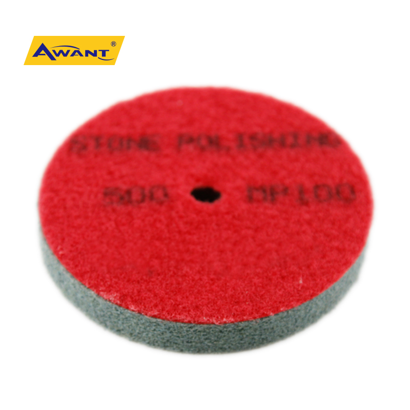 4 Inch 100 Grit Red Smooth Nylong Cleaning Pad for Stone Marble Granite