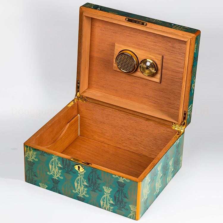 Custom Colorful High Glossy Cedar Wooden Piano Finish Cigar Box for Gift