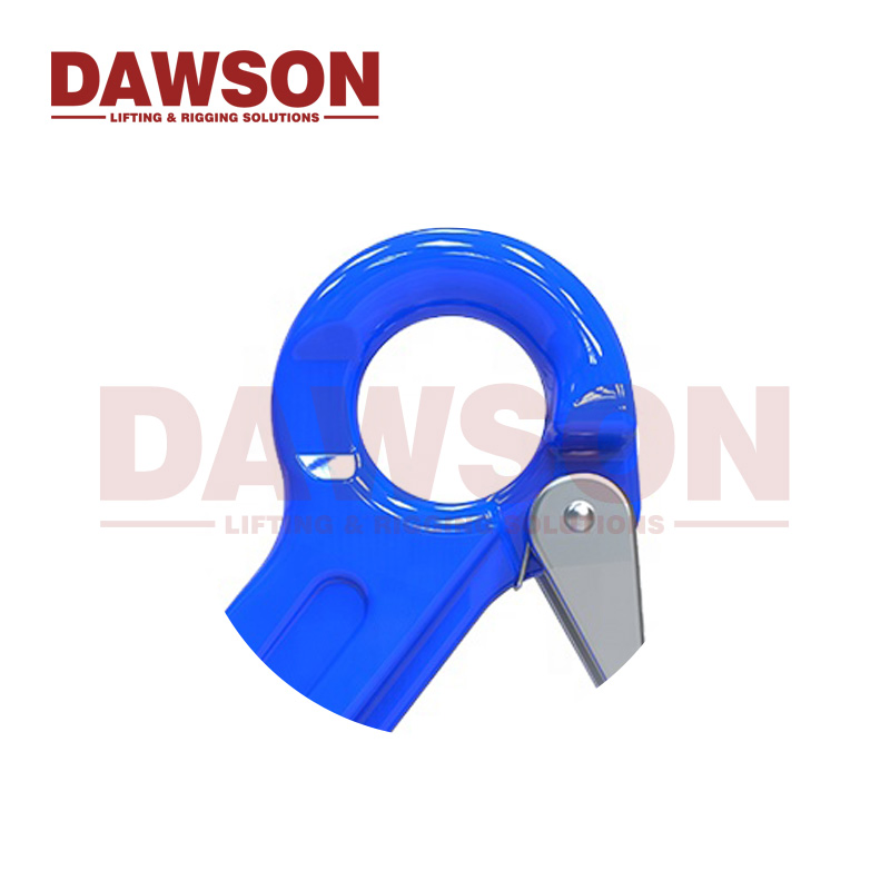 Dawson G100 Drop Forged Eye Sling Hook with Latch for Lifting Chain Hoist Equipment