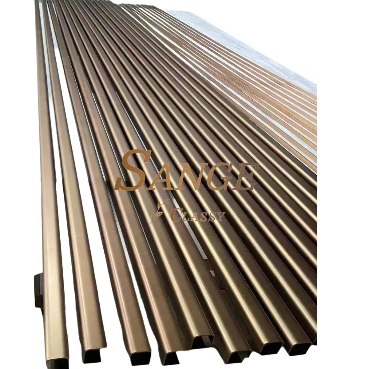 Decoration Material Stainless Steel Trim Strip in PVD Bronze