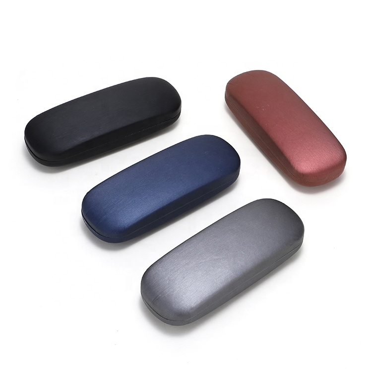 Wholesale Customized Personalized Metallic Luster Solid Color Hard Metal Leather Eyewear Case_Algz_1600408431614