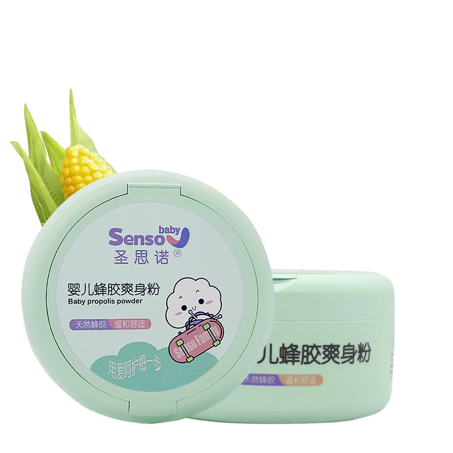 Gentle Natural Cornstarch Baby Powder with Herbal Scent - Private Label