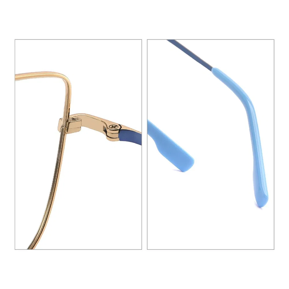 Ht-004 Titanium Optical Frame High Quality Gold Silver Full Frame Eyeglasses Frames for Men