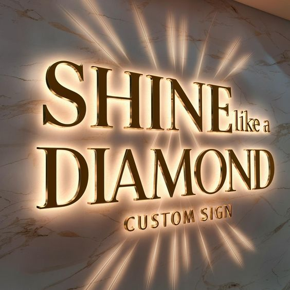 Stainless Steel Fabricated Backlit LED Channel Letter Sign for Shop Office Advertising