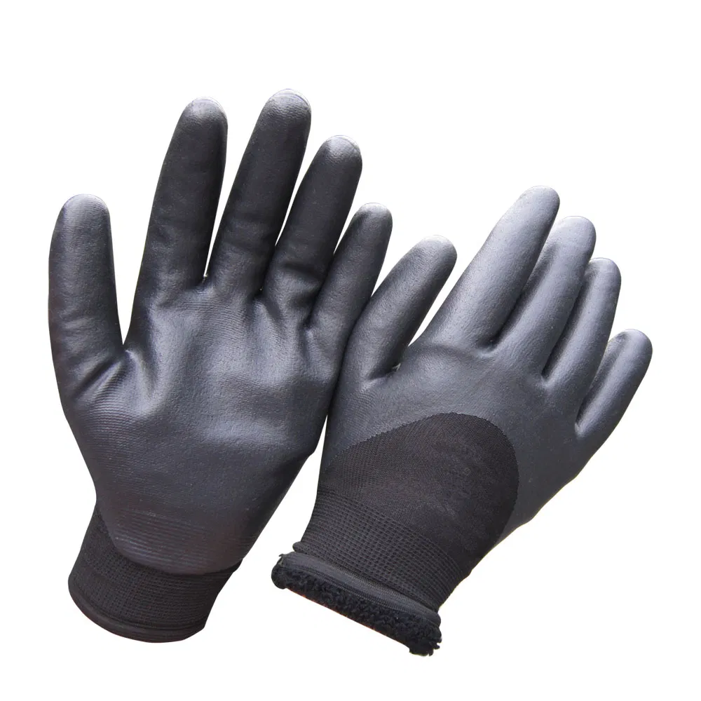 Insulated Coated Sandy Nitrile Low Temperature Winter Work Gloves