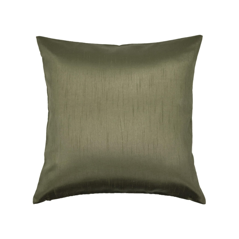 Home Solid Silk Decorative Pillow Cover