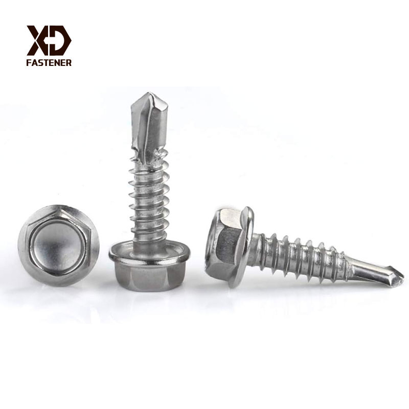 #8 Hex Washer Head Self Tapping Sheet Metal Tek Screws Self Drilling Screw